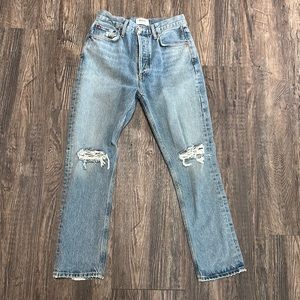 Agolde Riley High Rise Straight Crop